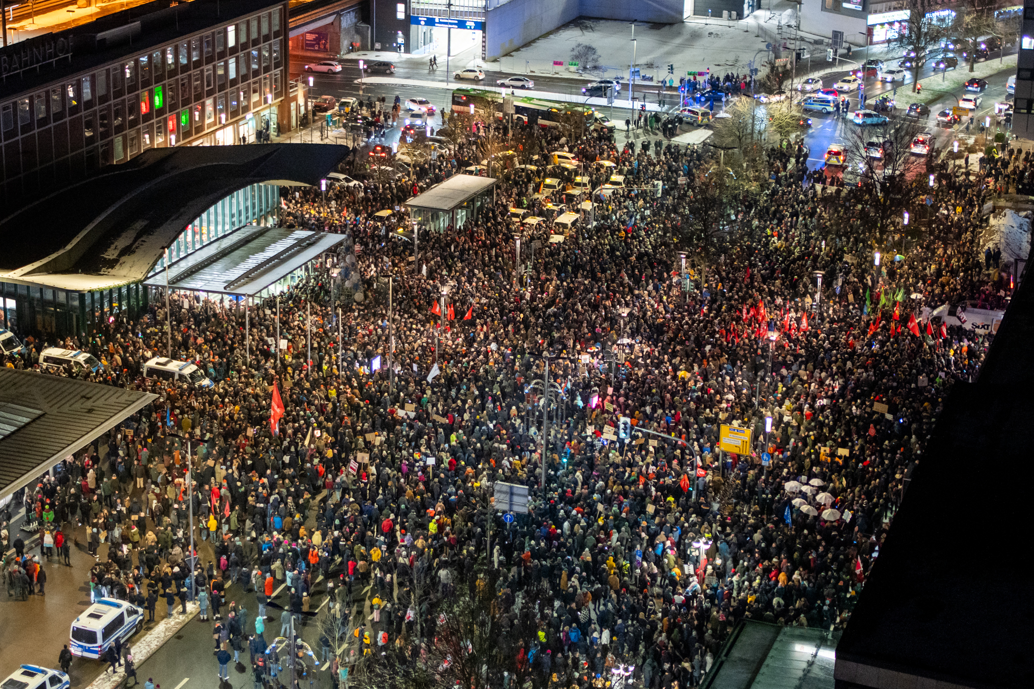 Demo gegen rechts