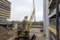 Aufrichten des Raumpenkrans zwischen GB und GC