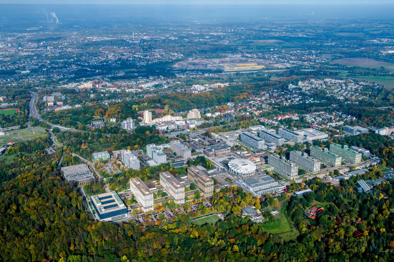 Luftbild der RUB