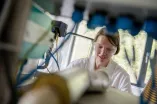 Researcher wearing glasses