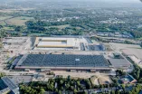 Aerial view of the former Opel site