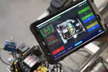 Display einer Steuerung in der Lehrlernfabrik