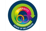 Die Grafik zeigt einen mehrfarbigen Kreis, der die Themen Diversity, Inklusion, Gleichstellung, Antidiskriminierung und Belonging miteinander verbindet. Überlappungen symbolisieren Schnittmengen in den Diversitätskategorien. Antidiskriminierung wird durch einen umgebenden Bereich dargestellt, der alle Kategorien umfasst. Die Belonging-Perspektive bildet die Grundlage und umschließt das gesamte Modell.