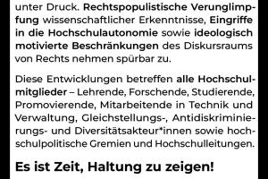 Kampagnenbild Hochschulen zeigen Haltung