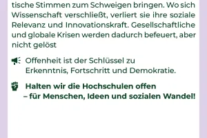 Kampagnenbild Hochschulen zeigen Haltung