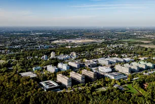 The campus of the RUB photographed from the air
