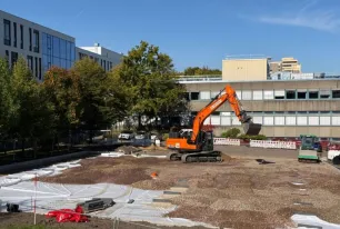 Baustelle Ersatzparkplatz