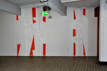 Kunstwerk von Henryk Dywan, Ohne Titel (Wandgestaltung)
