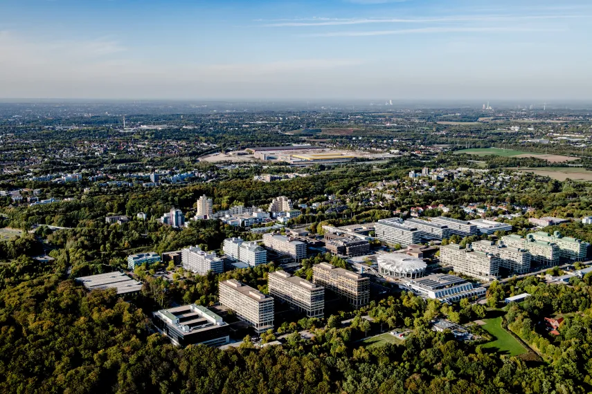 Aerial view of the RUB campus