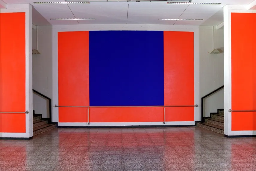 Kunstwerk von Rupprecht Geiger, Ohne Titel (Wandgestaltung)