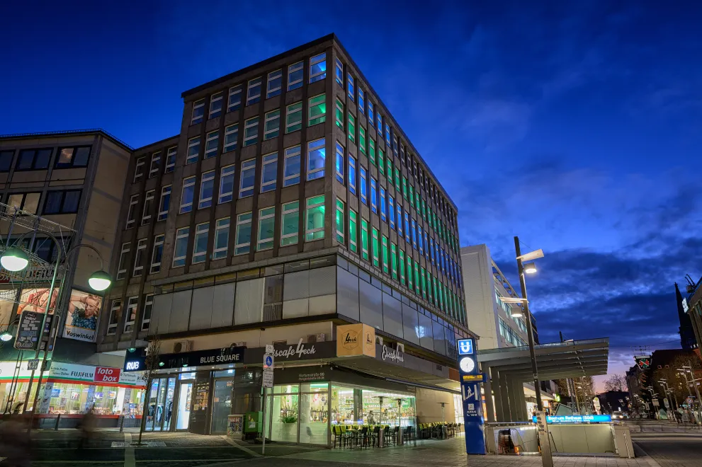 Event center Blue Square in Bochum downtown. 