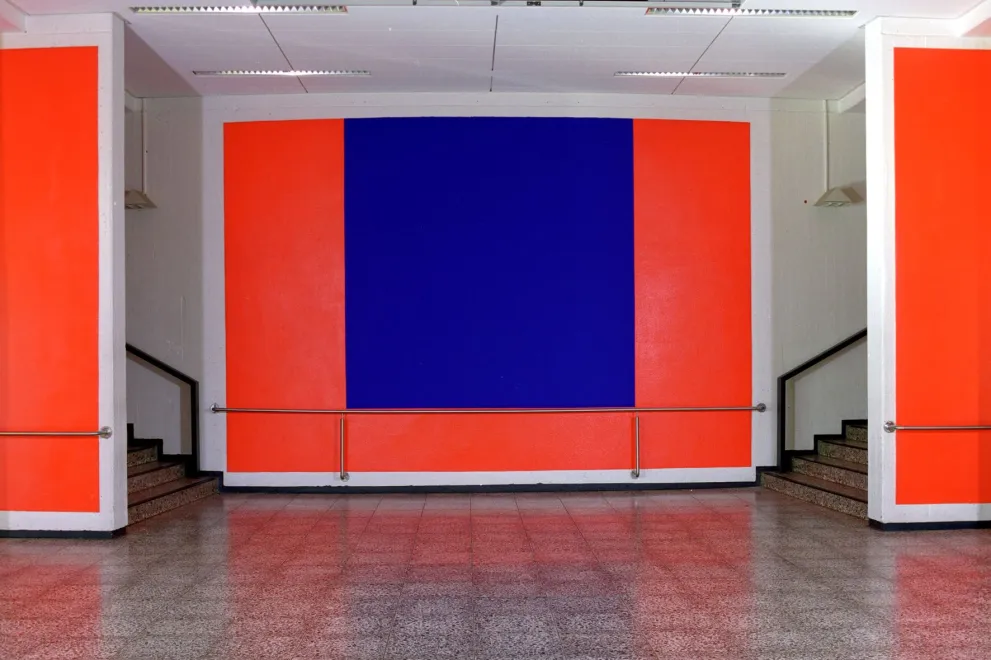 Kunstwerk von Rupprecht Geiger, Ohne Titel (Wandgestaltung)