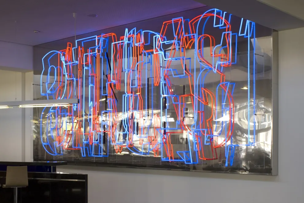 Kunstwerk von Ferdinand Kriwet, Ohne Titel (Rechts/Links)