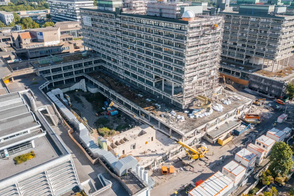 Baustelle Abbruch NA aus Südwest