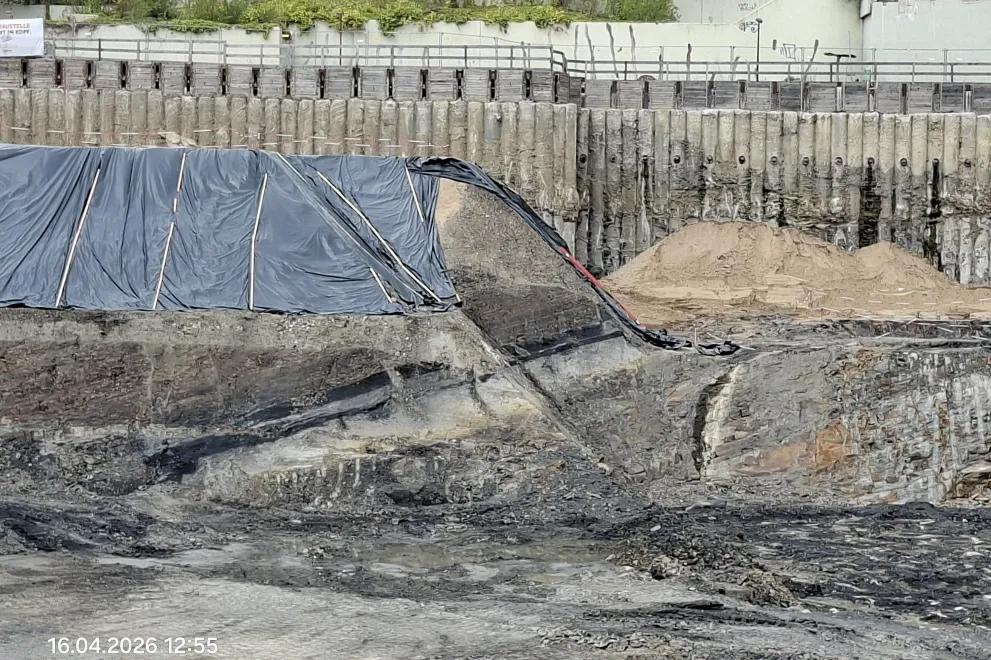 ENB GC Kohleflöz in der Baugrube Stand 16.04.26
